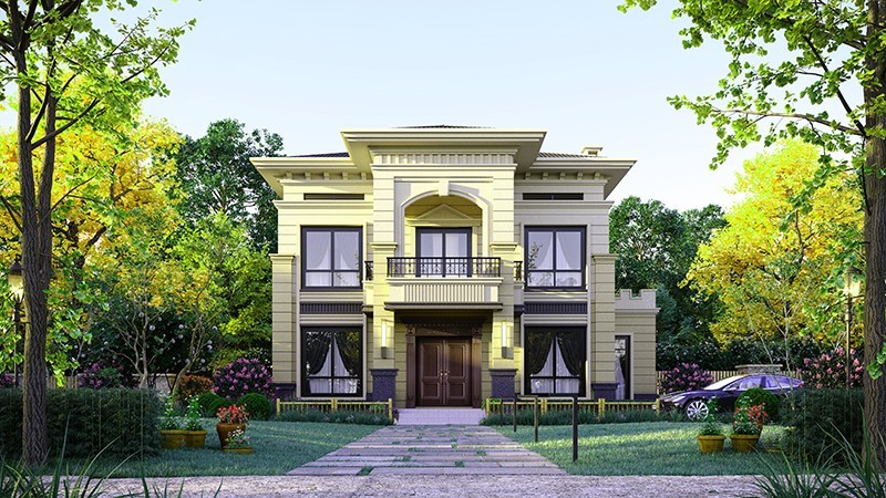 仙桃中式合院住宅，开放庭院与邻里乡亲更亲近